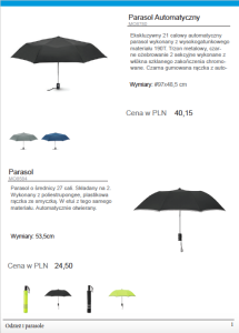 Odzież i parasole